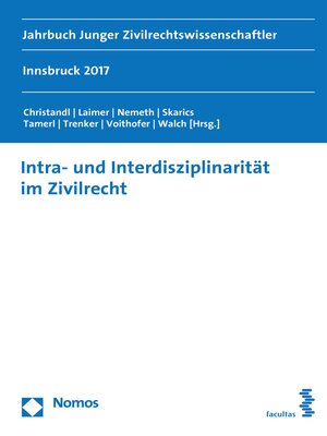 cover image of Intra- und Interdisziplinarität im Zivilrecht